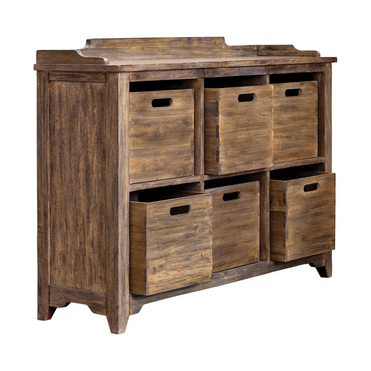 Ardusin Driftwood Hobby Cupboard, Furniture by Uttermost, 48" width x 35" height x 14" depth View 4
