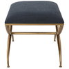 Crossing Small Navy Bench, Benche by Uttermost, 23.5" width x 20" height x 18" depth thumbnail 5