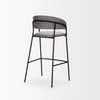 Carolyn Backless 39.8in Seat Bar Stool | Gray Fabric with Stool, Counter & Bar Stool by Mercana, 19.25" length x 20.4" width x 39.75" height thumbnail 6