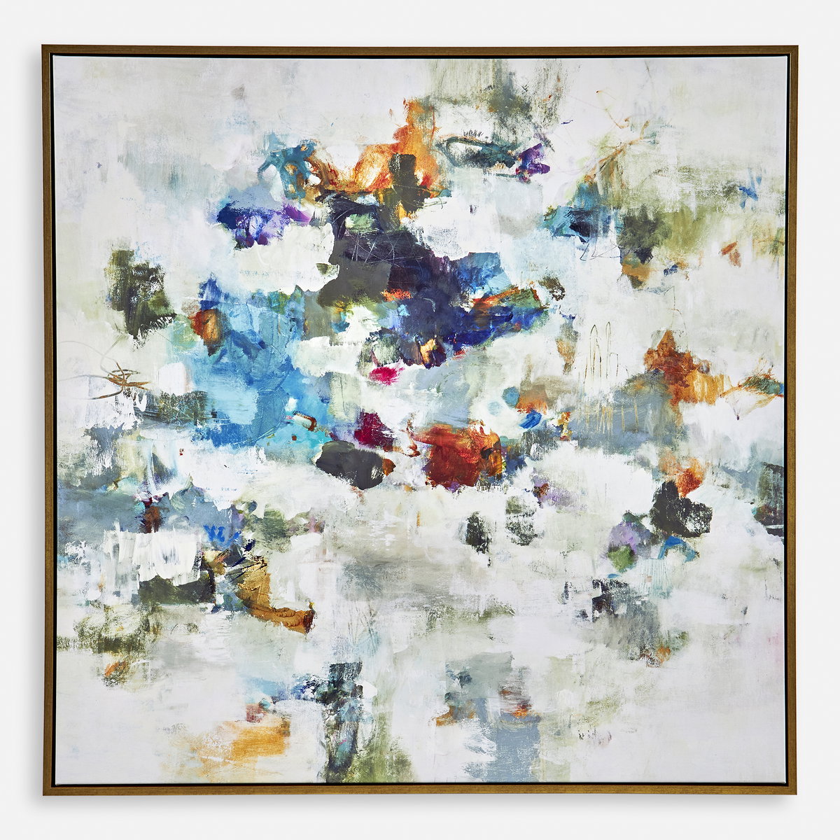 Rock & Roll Framed Abstract Art, Painting by Uttermost, 49.5" width x 49.5" height x 2" depth View 1