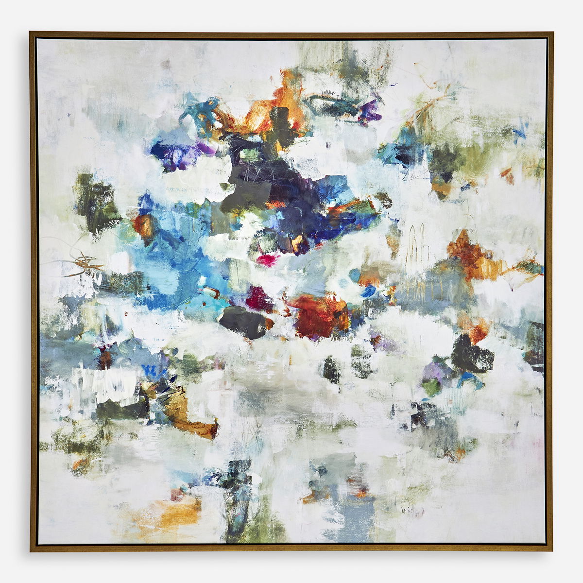Rock & Roll Framed Abstract Art, by Uttermost, 49.5" width x 49.5" height x 2" depth View 1