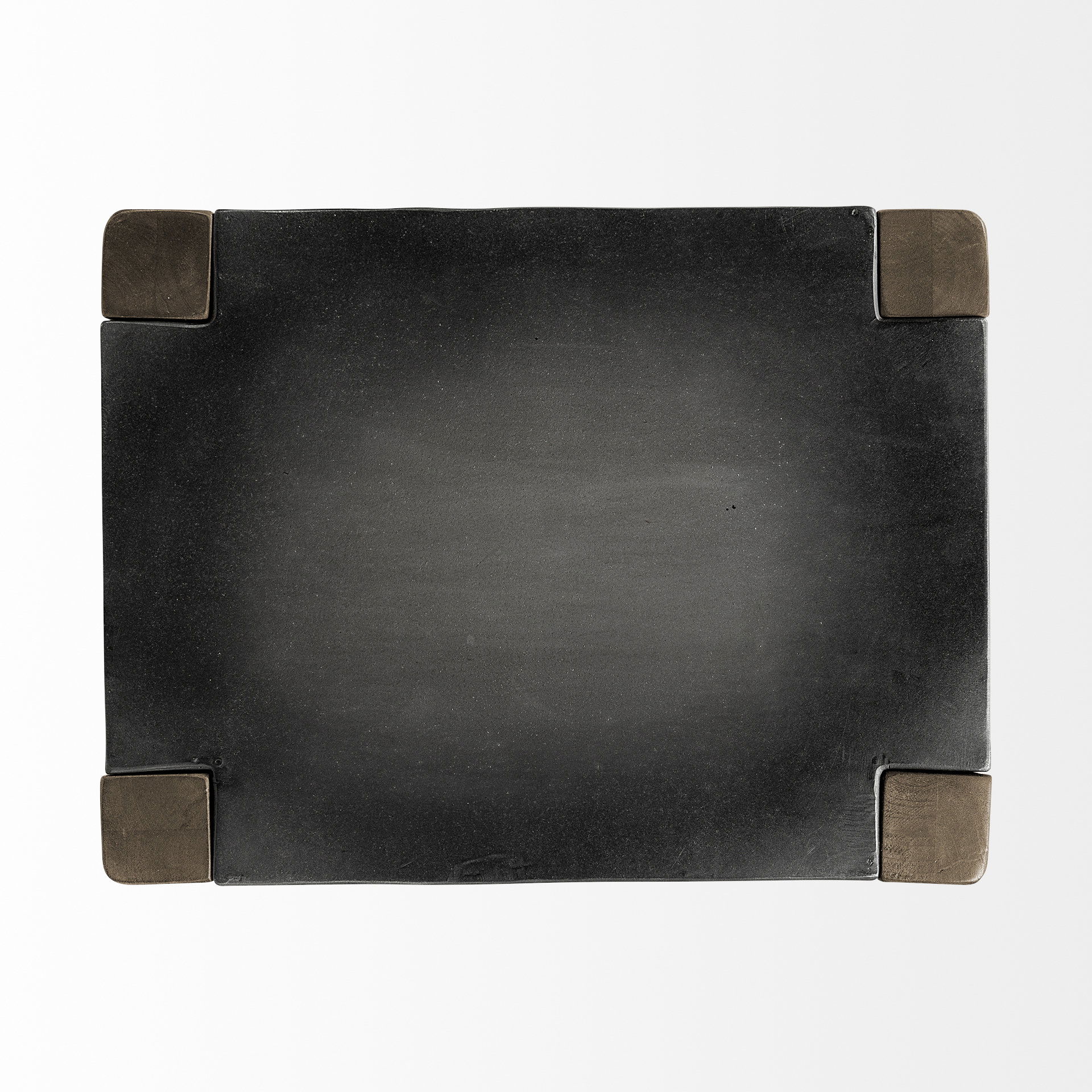 Nell 30' Seat Height Black Metal Seat & Foot Rest With Brown Wood Legs Stool, Counter & Bar Stool by Mercana, 18" length x 15" width x 30" height View 8