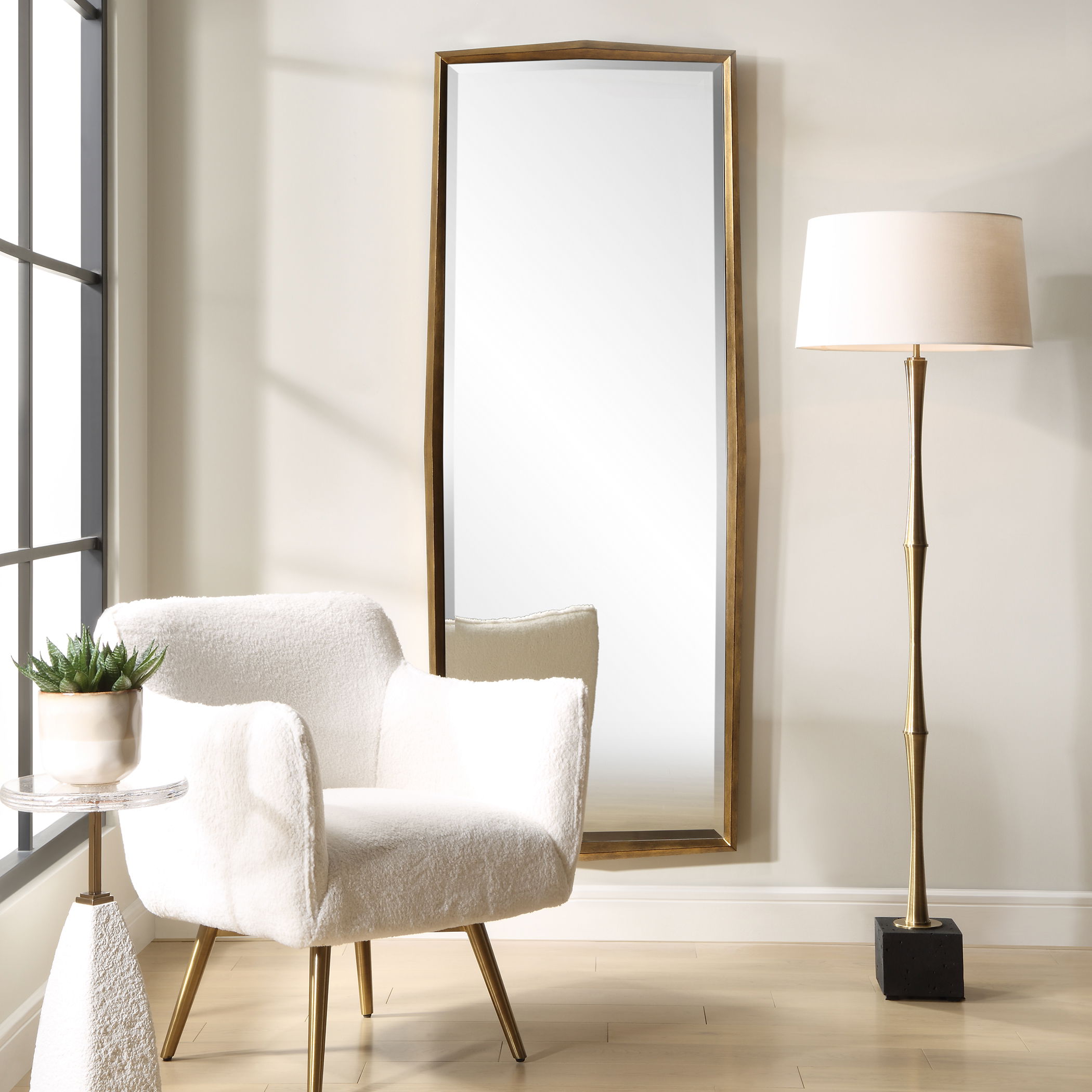 On Point Wood Dressing Mirror large image 