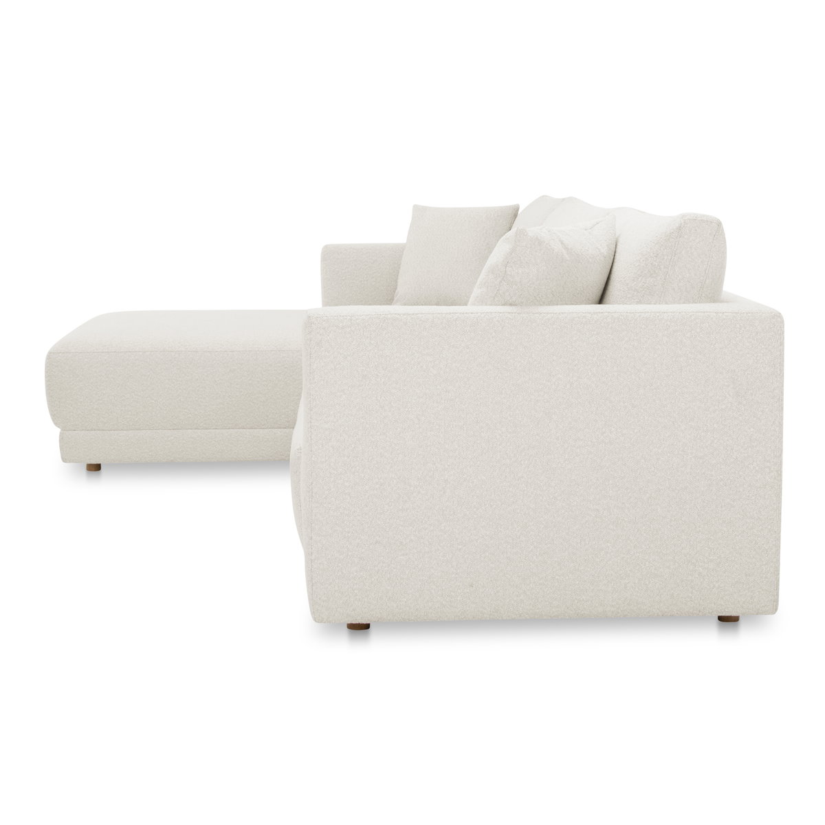 Bryn Sectional Left Oyster, Sectional Sofa by Moe's Home, 115.5" width x 31.5" height x 70.5" depth View 3