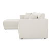 Bryn Sectional Left Oyster, Sectional Sofa by Moe's Home, 115.5" width x 31.5" height x 70.5" depth thumbnail 3