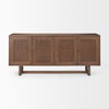Grier Medium Brown Solid Wood with Cane Sideboard, Sideboards & Buffet by Mercana, 72" length x 18.75" width x 31.5" height thumbnail 5