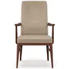 Walnut Grove Tall Upholstered Arm Chair, Dining Chair by Stickley, 23" width x 38.5" height x 25.5" depth thumbnail