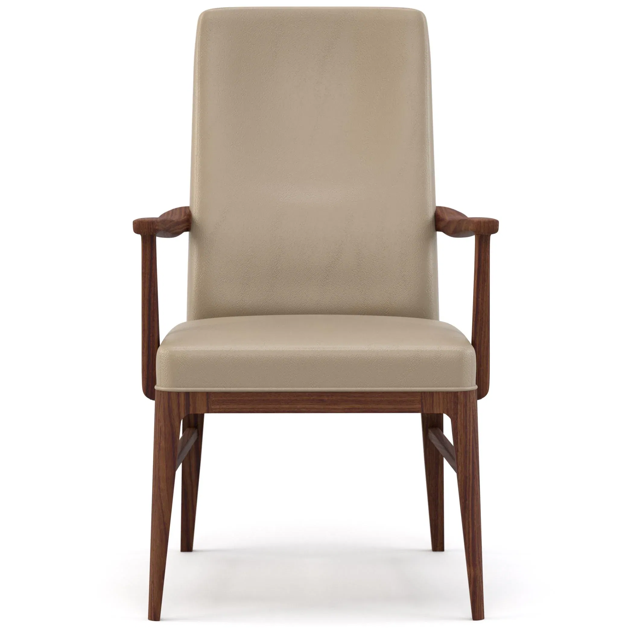 Walnut Grove Tall Upholstered Arm Chair, Dining Chair by Stickley, 23" width x 38.5" height x 25.5" depth