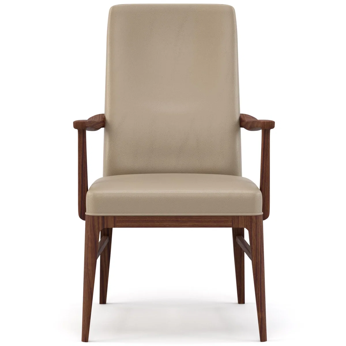 Walnut Grove Tall Upholstered Arm Chair, Dining Chair by Stickley, 23" width x 38.5" height x 25.5" depth