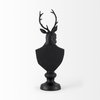 Mozart 22.5H Black Painted Resin Deer In A Suit Bust, Decorative Object by Mercana, 8.2" length x 6" width x 22.5" height thumbnail 6