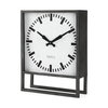 Felix Gray Metal Square Table Clock, by Mercana, 14.4" length x 5.1" width x 18.1" height thumbnail 1