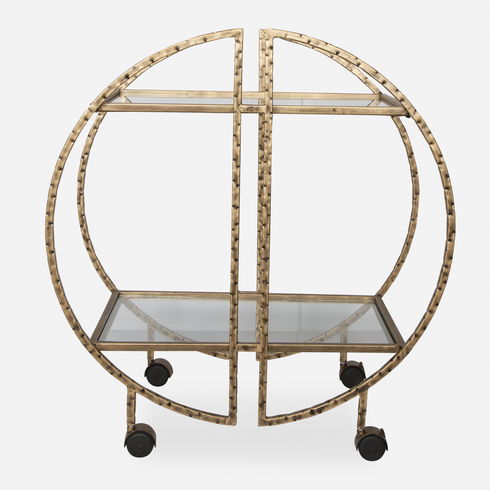 Zelina Gold Bar Cart
