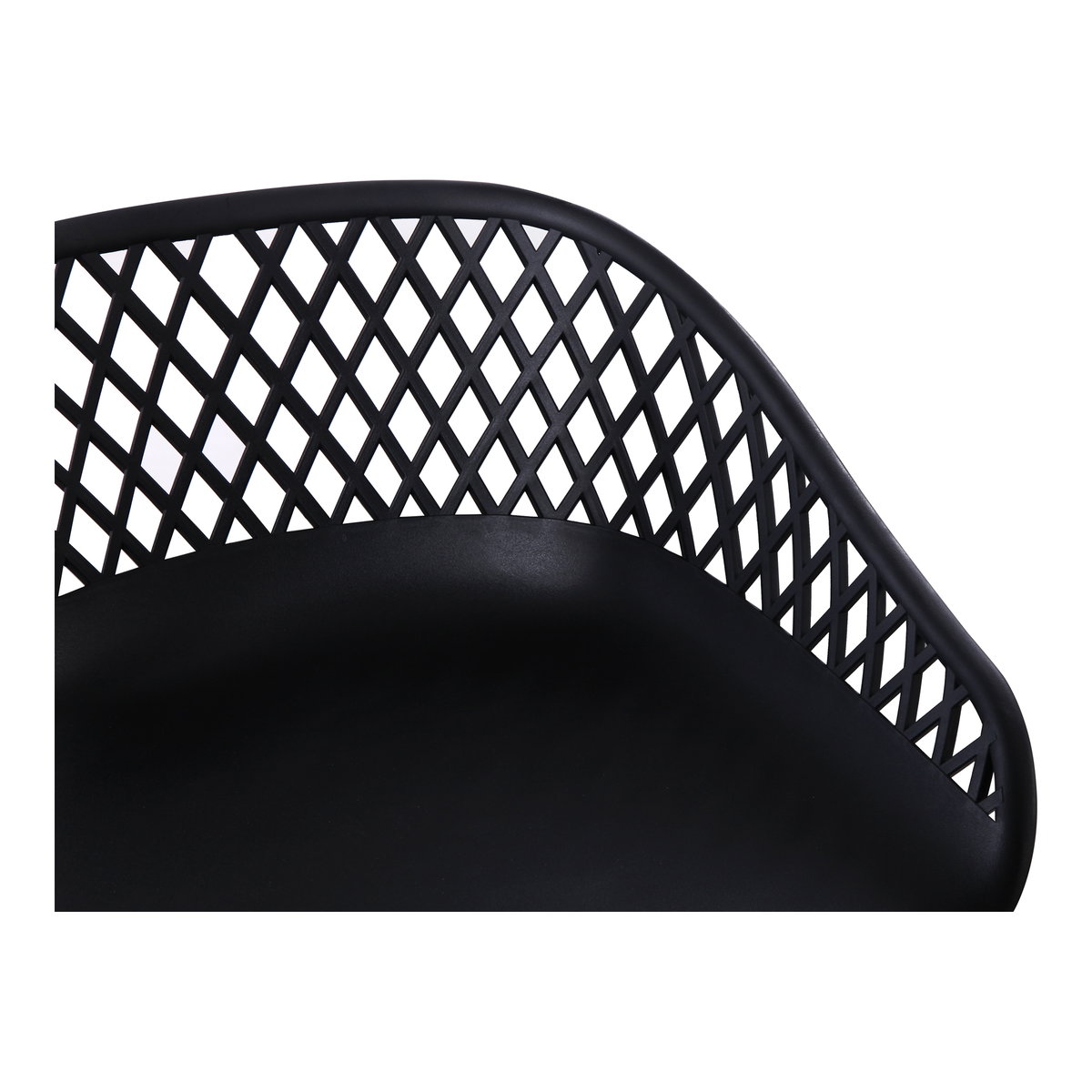 Piazza Outdoor Barstool Black - Set Of Two, Outdoor Chair by Moe's Home, 1'7.29" width x 3'1.2" height x 1'7.68" depth View 9