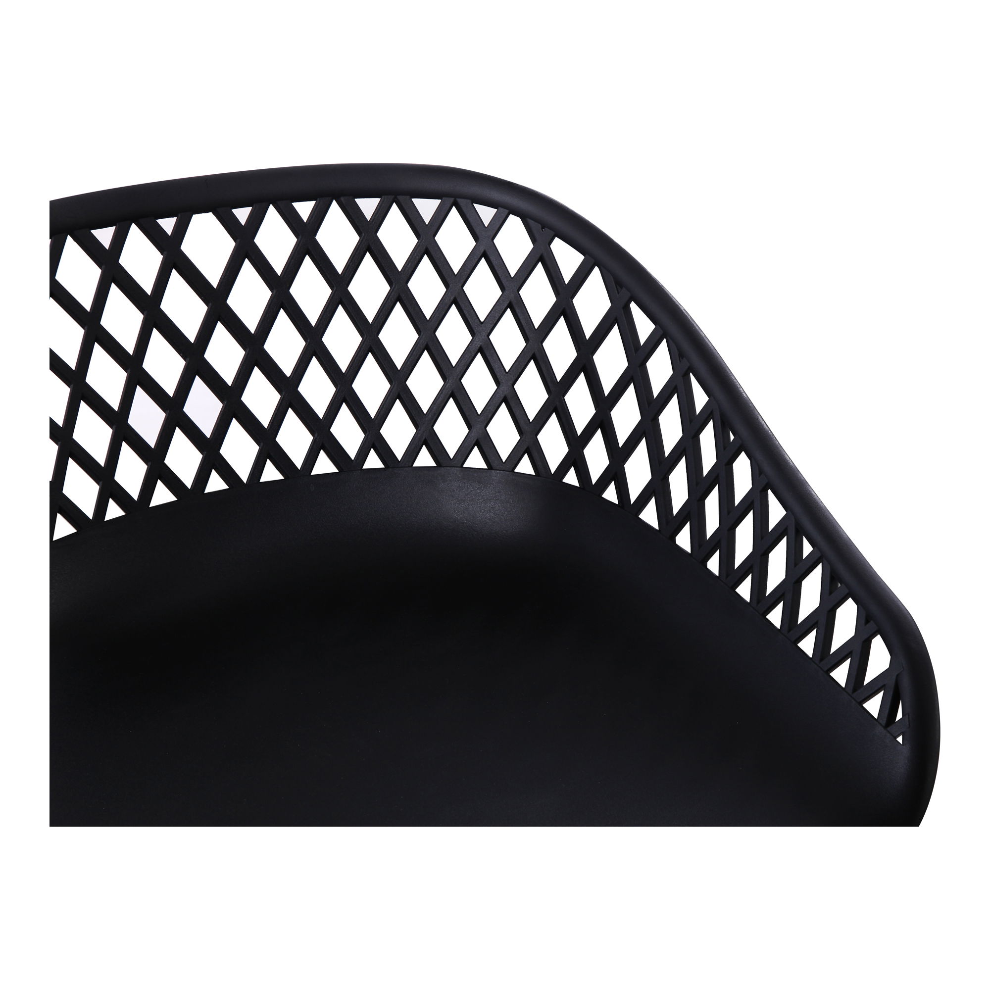 Piazza Outdoor Barstool Black - Set Of Two large image 