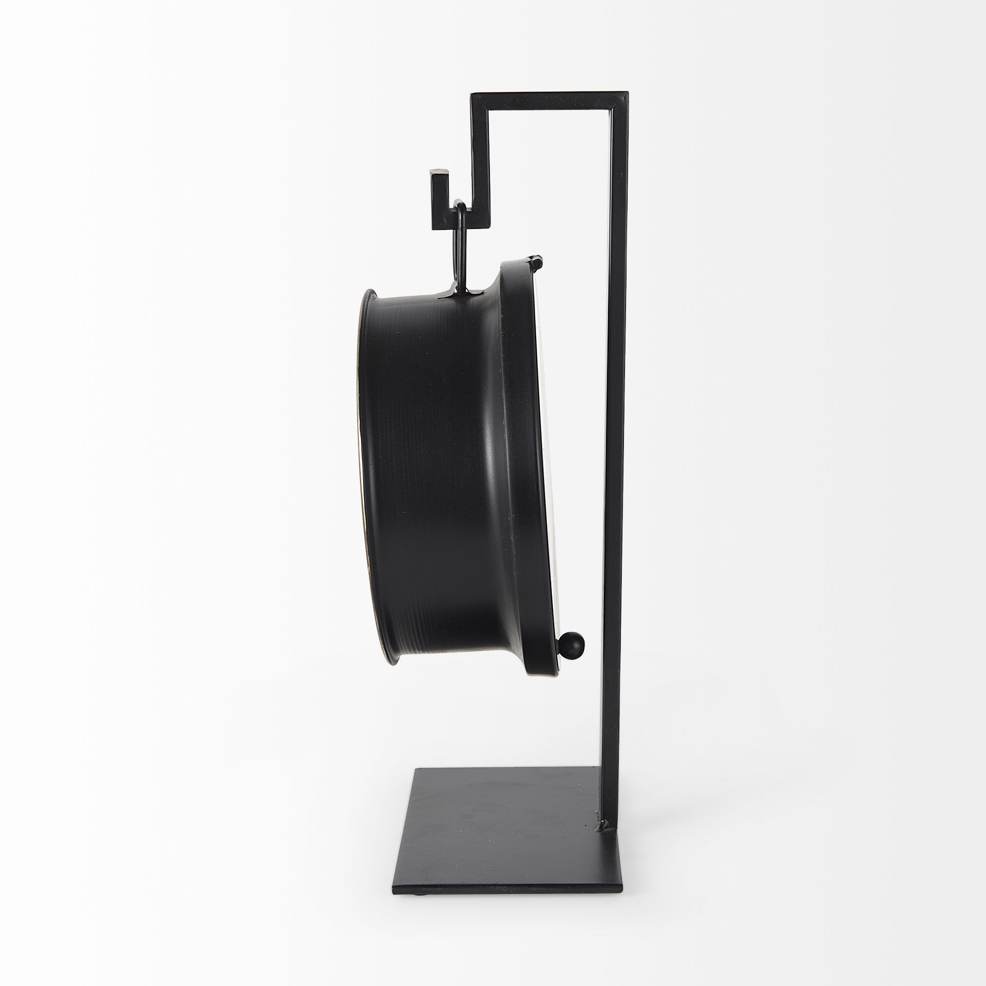 Taxz Metallic Brown Metal Hanging Table Clock, by Mercana, 9" length x 5" width x 16" height View 6