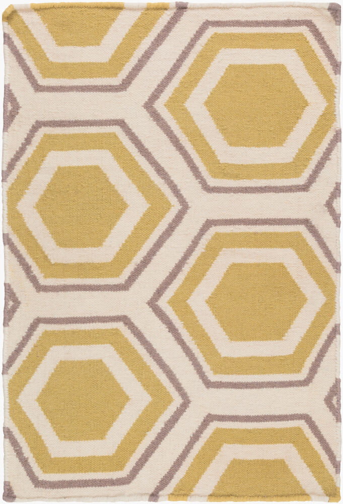 Fallon Handmade Rug, by Surya, 1'6" length x 1'6" width