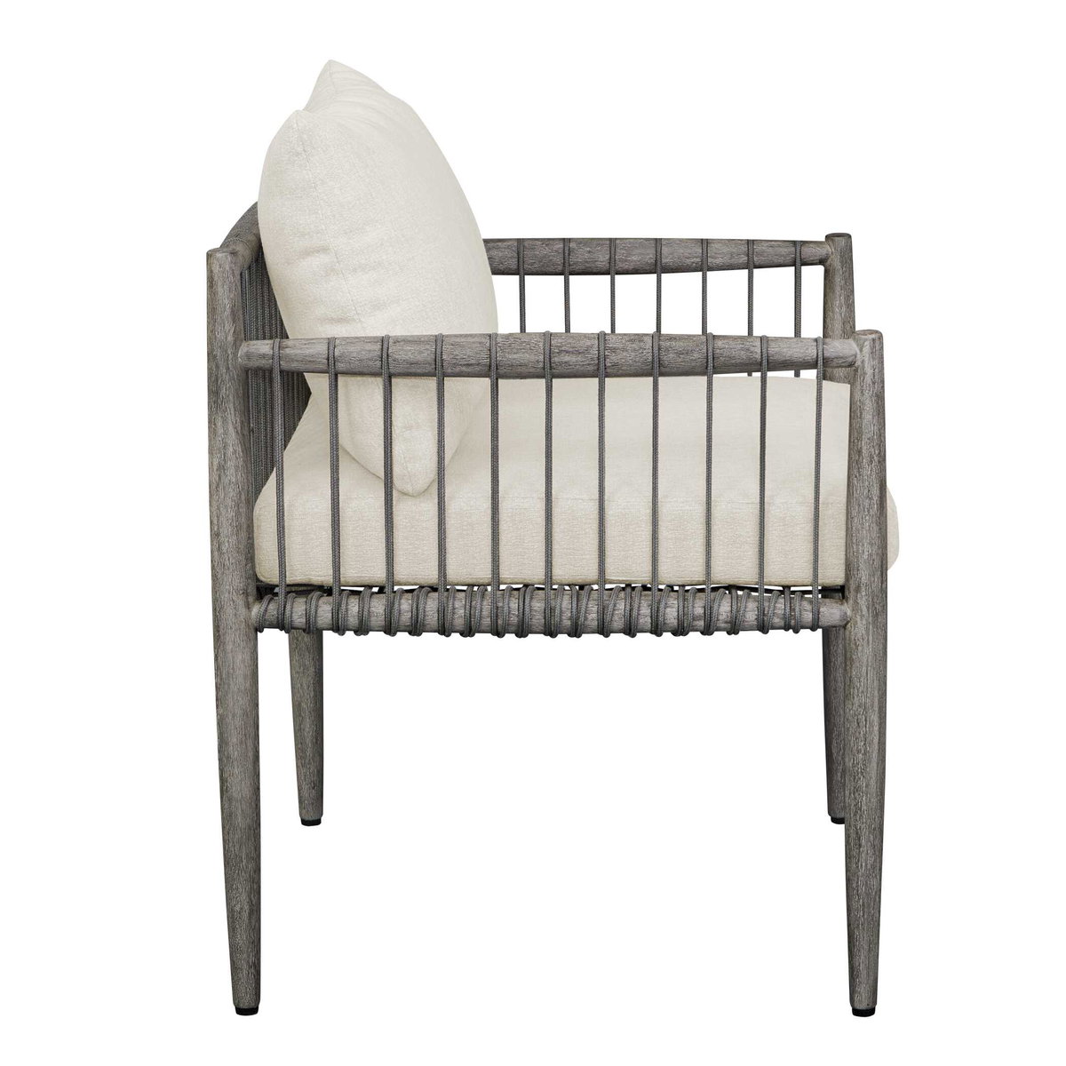 Borneo White Outdoor Dining Chair, Furniture by Uttermost, 24.3" width x 28.2" height x 24.5" depth View 9