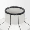 Dinah Small White with Black Stripes  Ceramic Vase, by Mercana, 8.07" length x 8.07" width x 12.99" height thumbnail 7