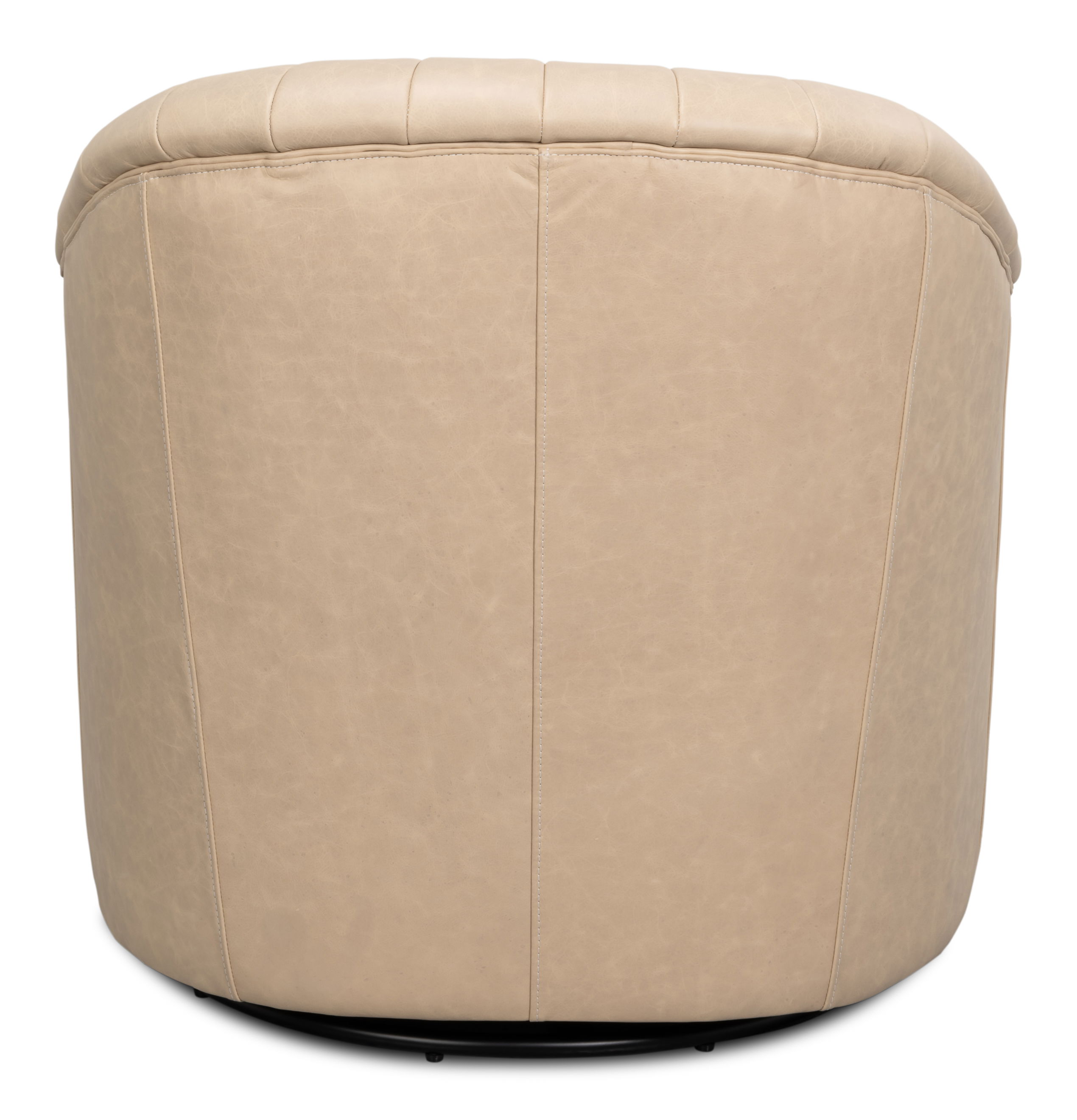 Essex Swivel Chair, Cappucino White, Seating by Sarreid, 32" length x 32" width x 30" height View 10