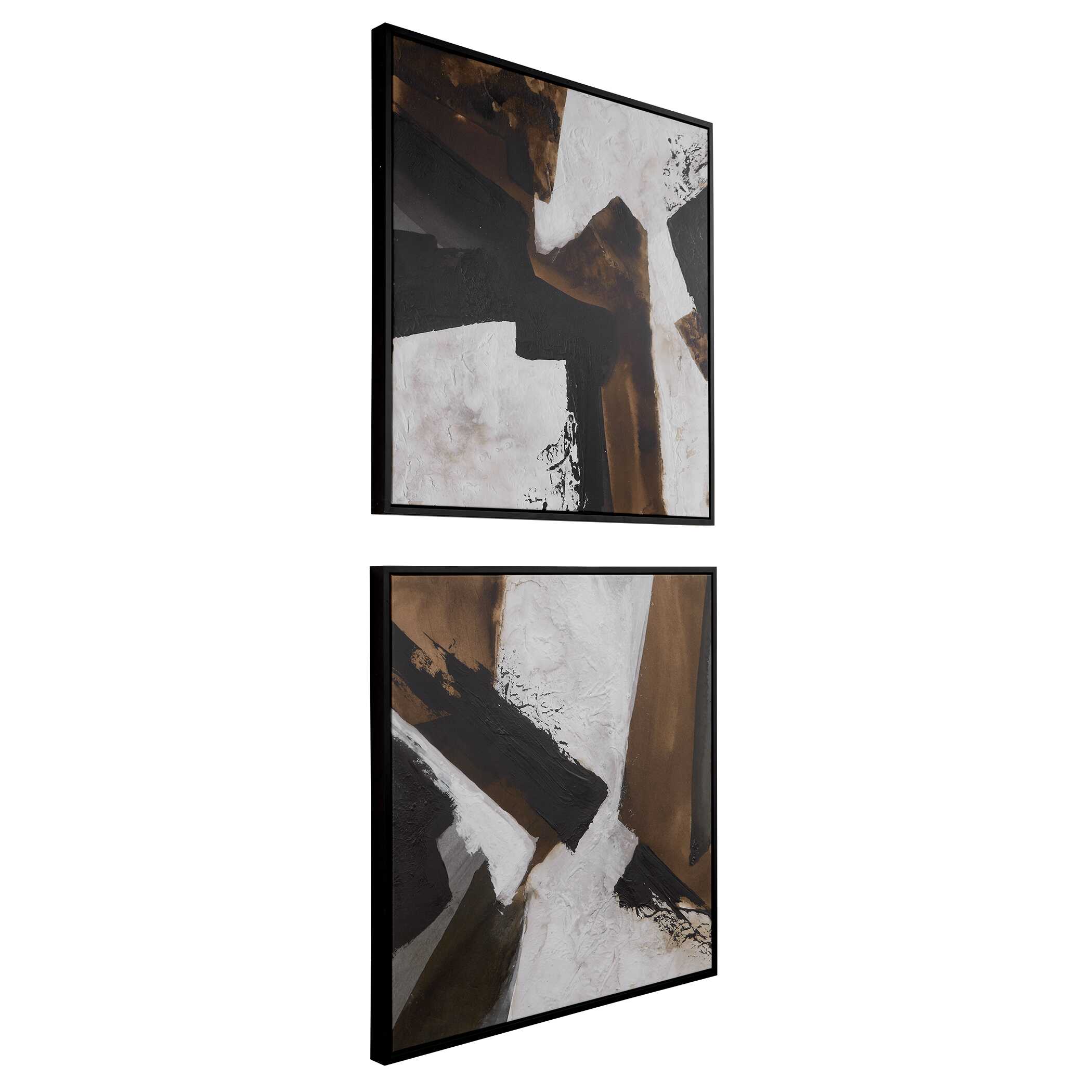 Tactile Inspiration Framed Abstract Art Set/2 large image 