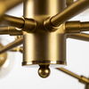 Rudyard Glass Globe and Gold Metal Chandelier thumbnail 5