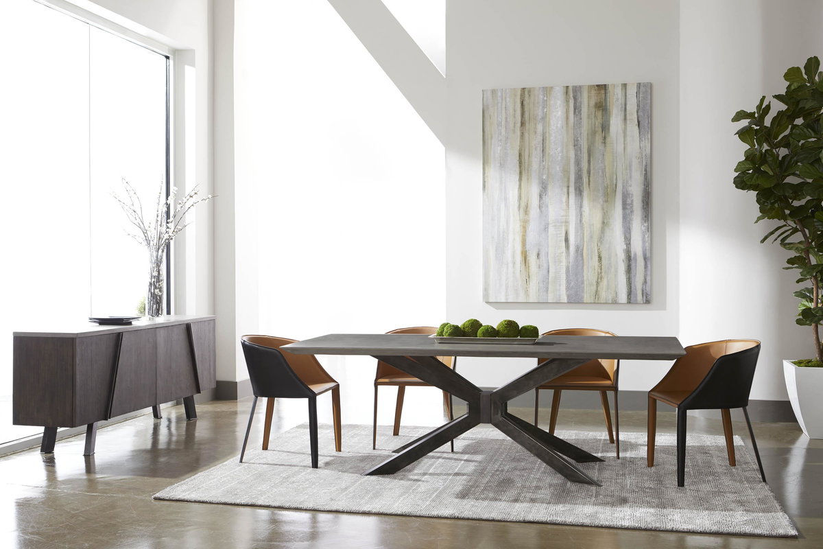 Industry Rectangle Dining Table, by Essentials for Living, 87" width x 30" height x 39.5" depth View 7