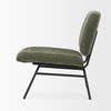Nora Forest Green Fabric with Matte Black Metal Legs Accent Chair thumbnail 5