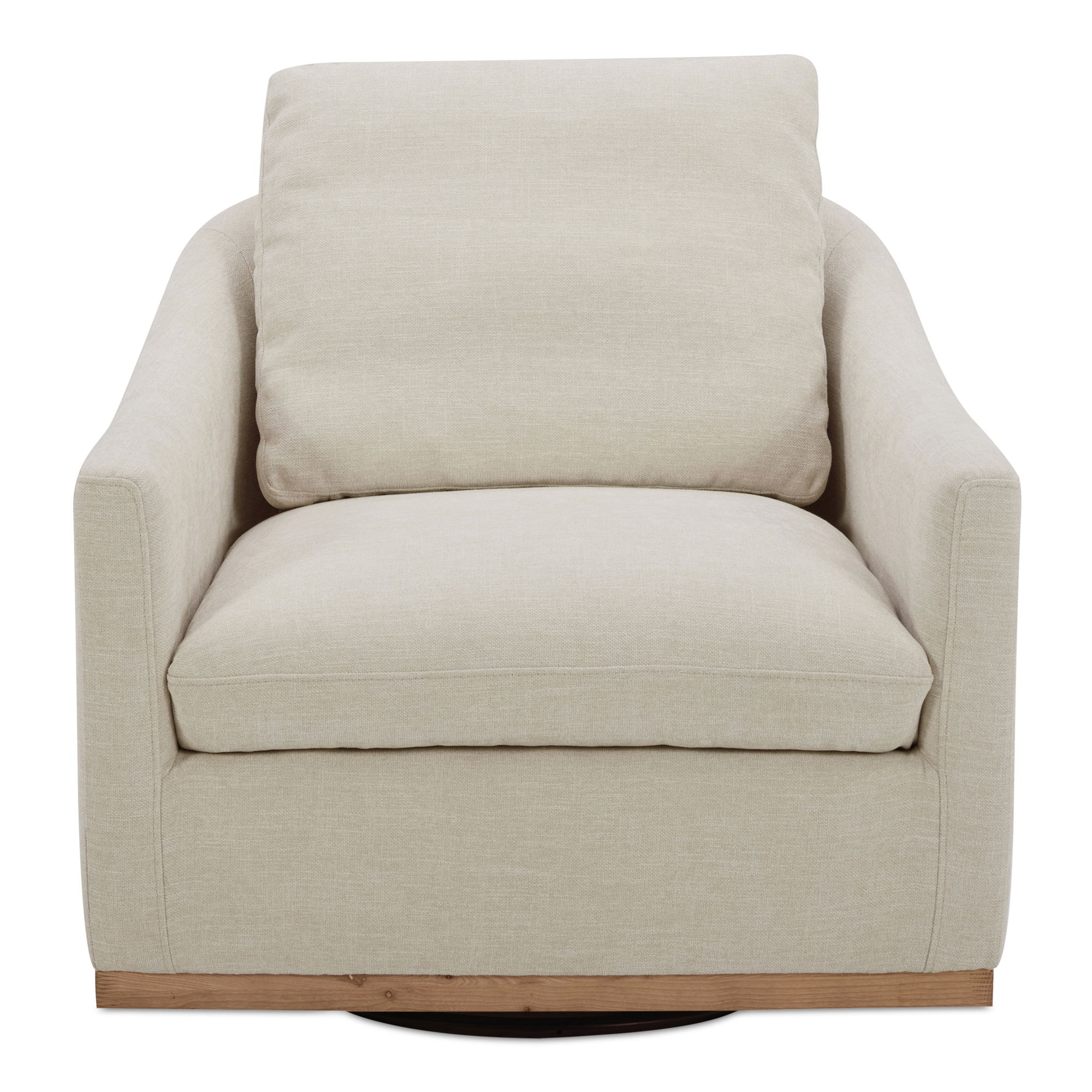 Linden Swivel Chair Soft Beige large image 
