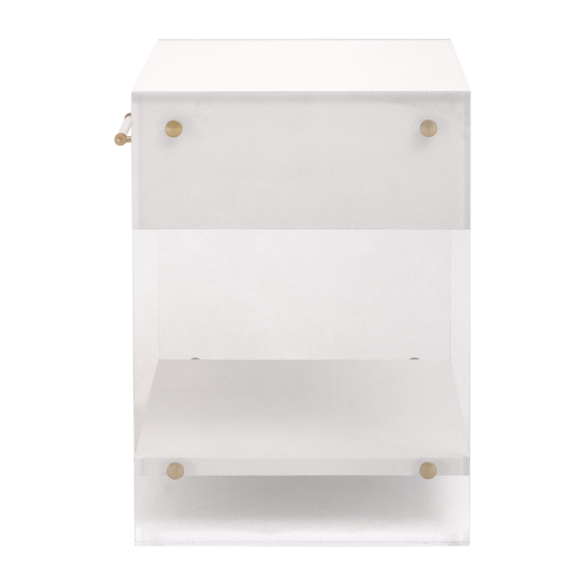 Sonia Shagreen 1-Drawer Nightstand large image 