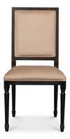 Square Back Side Chair,Nero,Toffee, Dining Chair by Sarreid, 20" length x 20" width x 40" height thumbnail 2