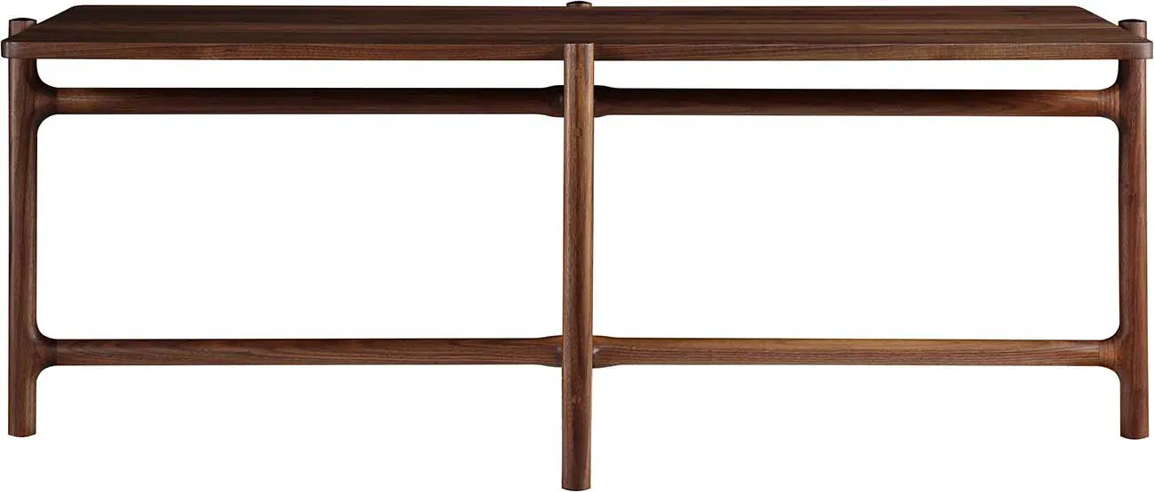 Walnut Grove Cocktail Table, Coffee Table by Stickley, 53" width x 20" height x 30" depth View 2