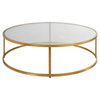 Radius Modern Circular Coffee Table, by Uttermost, 48" width x 14.5" height x 48" depth thumbnail 6