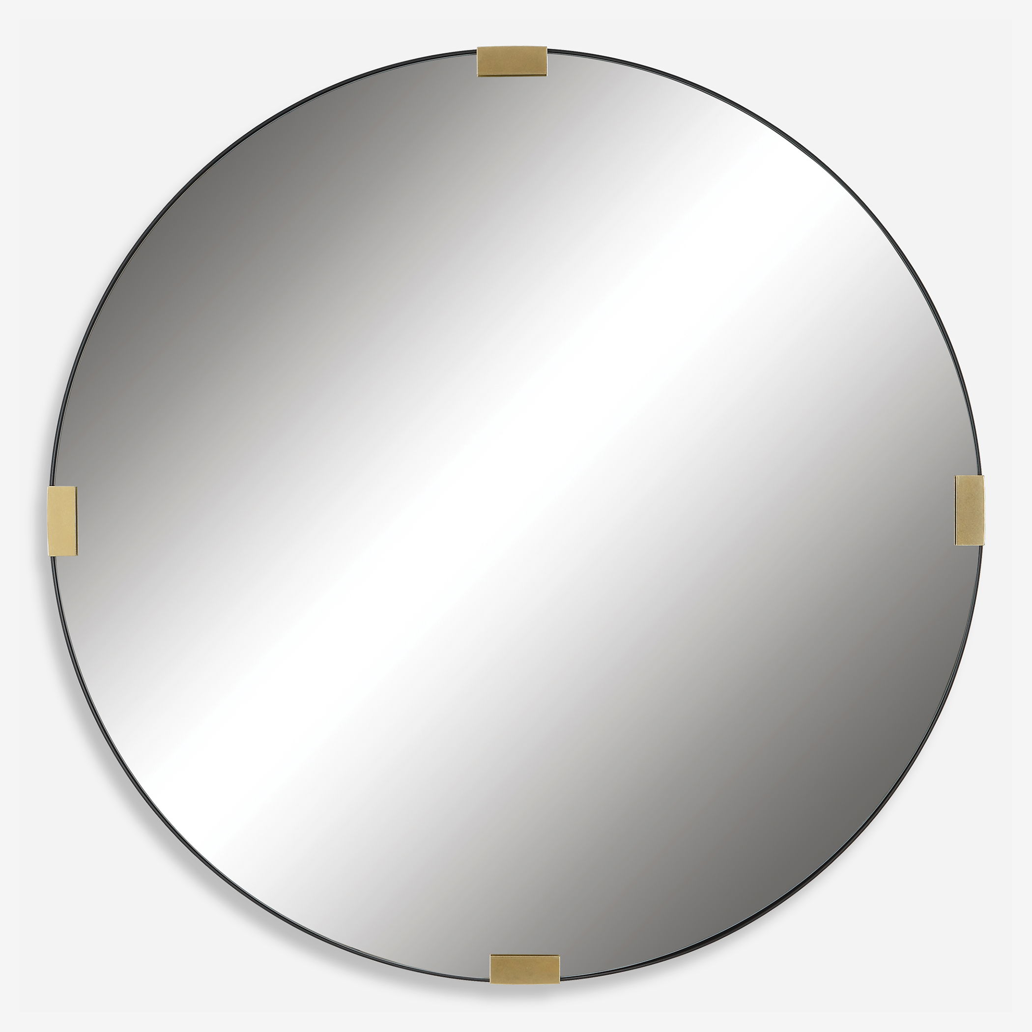 Clip Modern Round Mirror large image 