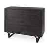 Giselle I 40L x 16W Dark Brown Fir Veneer 3 Drawer Accent Cabinet thumbnail 0