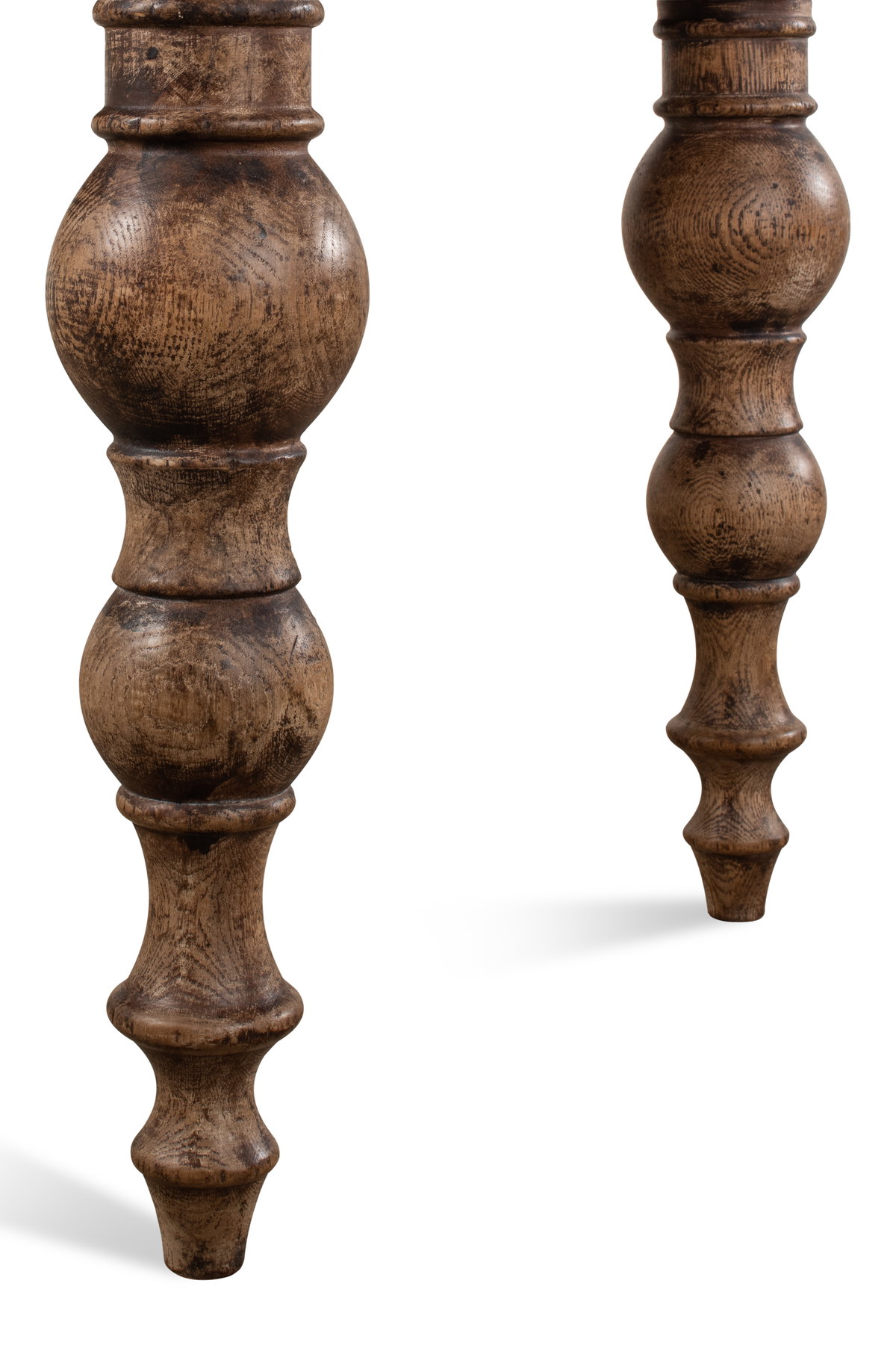 Oak Dining Table, by Sarreid, 3'1" length x 7' width x 2'7" height View 4