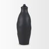 Valora Matte Black Ceramic Jug, Decorative Jar by Mercana, 7.09" length x 5.31" width x 14.76" height thumbnail 6