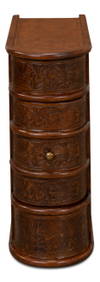 Barnes Leather Book Side Table, by Sarreid, 2' length x 10" width x 2' height thumbnail 4
