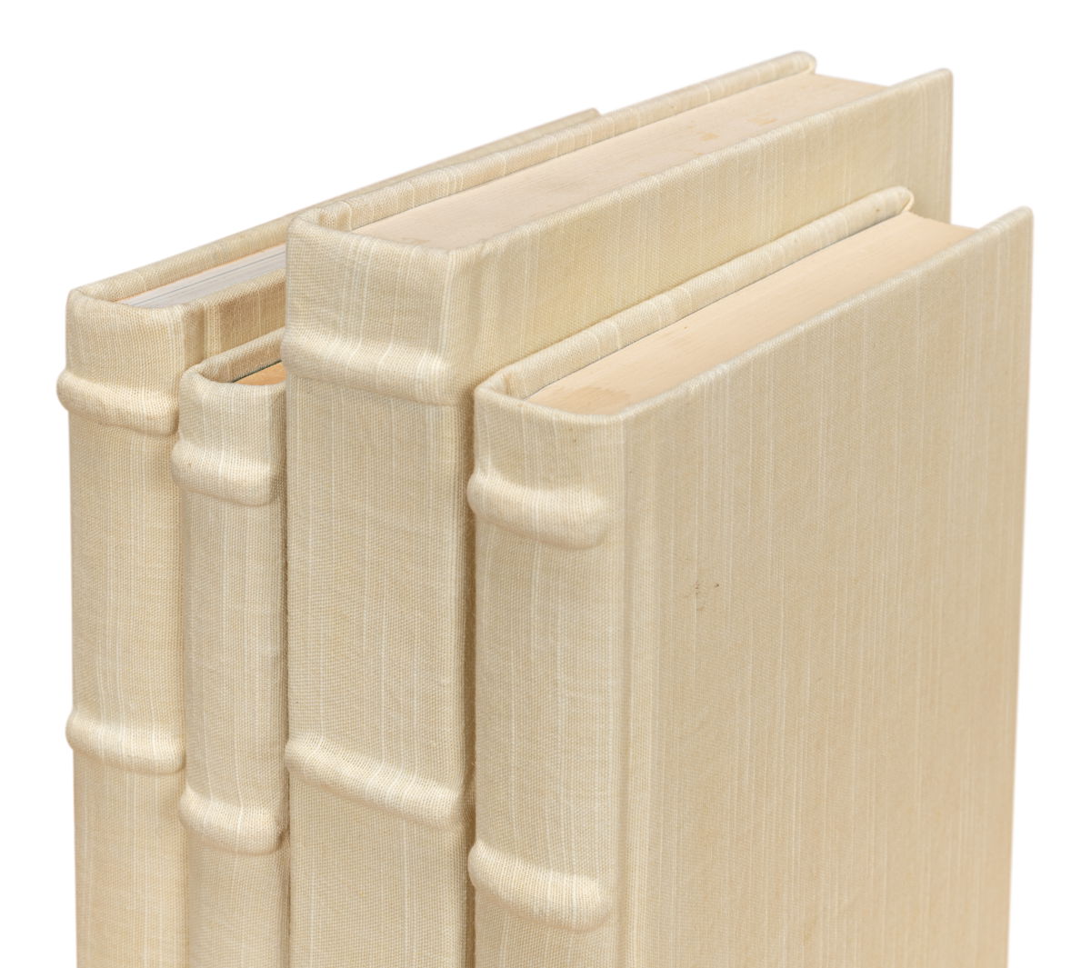 Ecru Linen Books  Set/12, by Sarreid, 1" length x 5" height View 5