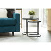 Roost Nesting Tables Black Set Of 2, Side & End Table by Moe's Home, 19.75" width x 18.25" height x 19.75" depth thumbnail 8