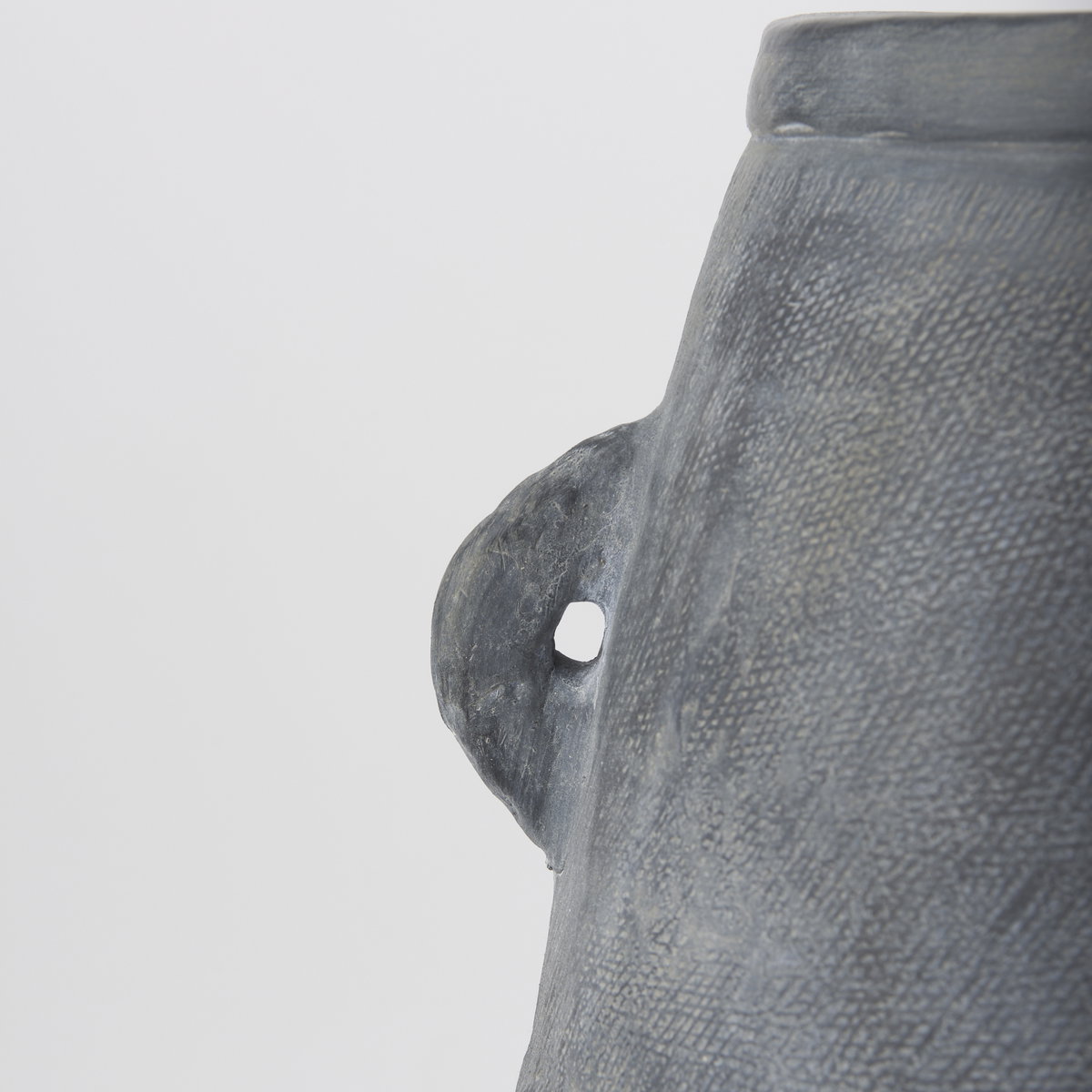 Zuma  Dark Gray Ceramic Floor Vase, by Mercana, 27.17" length x 20.47" width x 31.89" height View 10