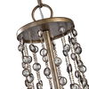 Valka 6 Light Crystal Chandelier, Ceiling Light by Uttermost, 19.25" width x 33.5" height x 19.25" diameter thumbnail 5
