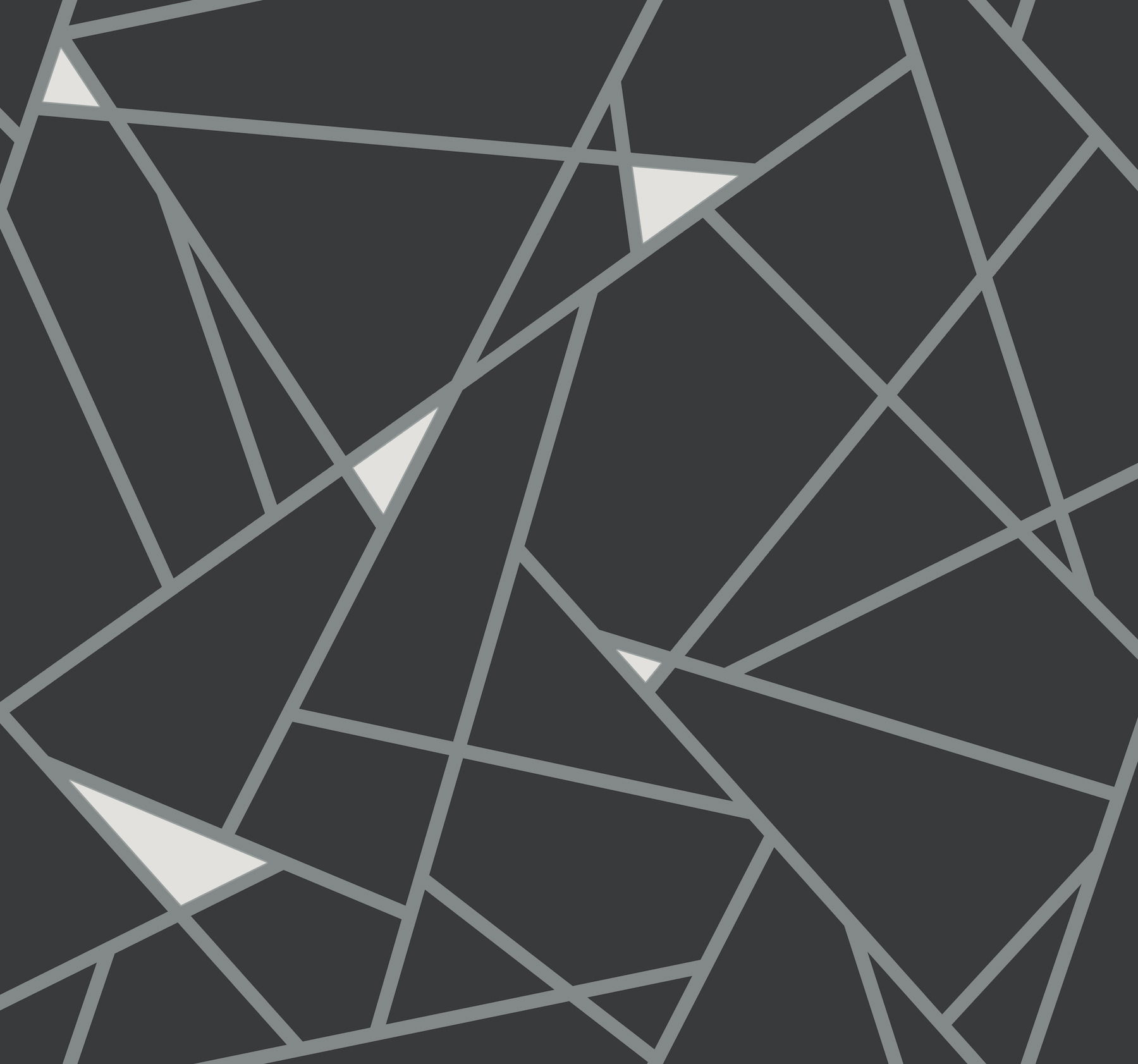 Prismatic Black & Silver Wallpaper large image 