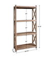 Stratford Reclaimed Wood Etagere, Furniture by Uttermost, 39.37" width x 78.75" height x 17.75" depth thumbnail 3