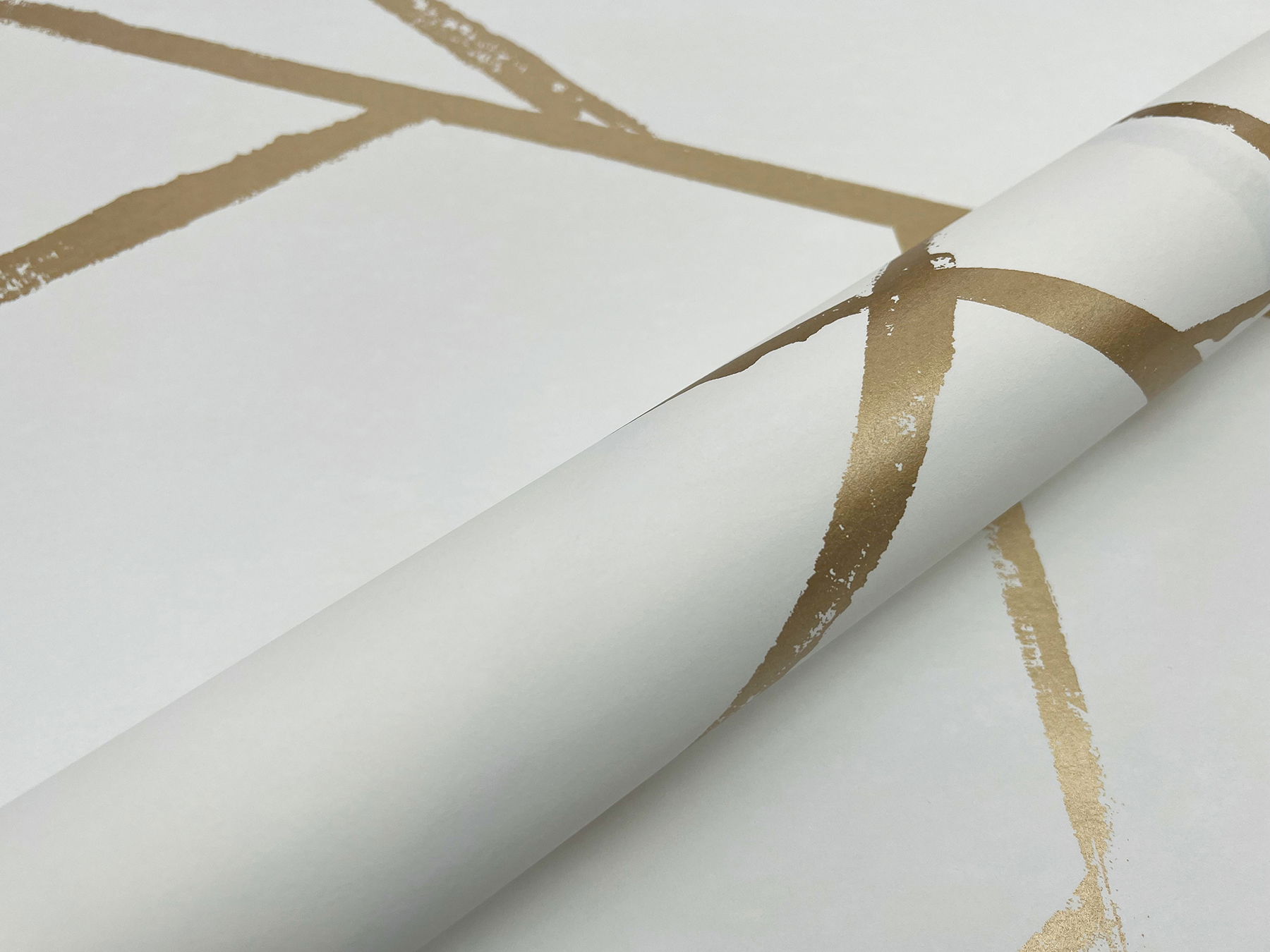 Intersect Gold Metallic Wallpaper large image 