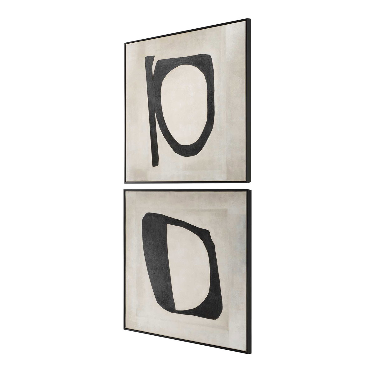 Characters Abstract Art Set/2, by Uttermost, 41" width x 41" height x 2" depth View 4