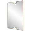 Ticket Gold Vanity Mirror, by Uttermost, 1'11.75" width x 2'11.5" height x 1.12" depth thumbnail 5