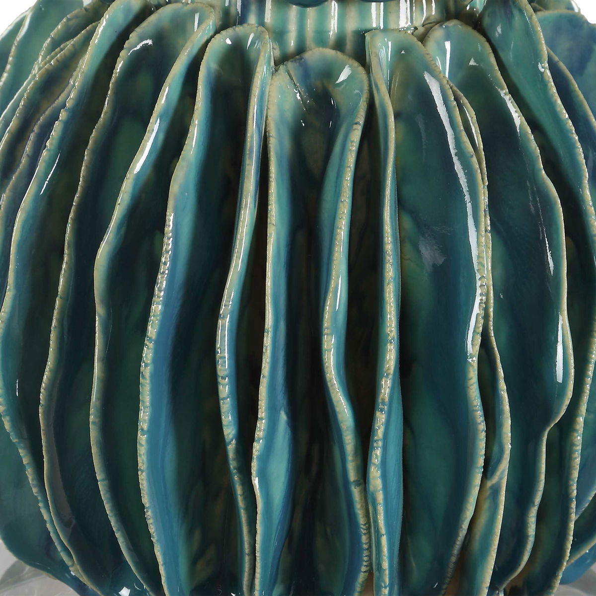 Bonaire Teal Blue Table Lamp, by Uttermost, 13" width x 25.25" height x 13" depth View 7