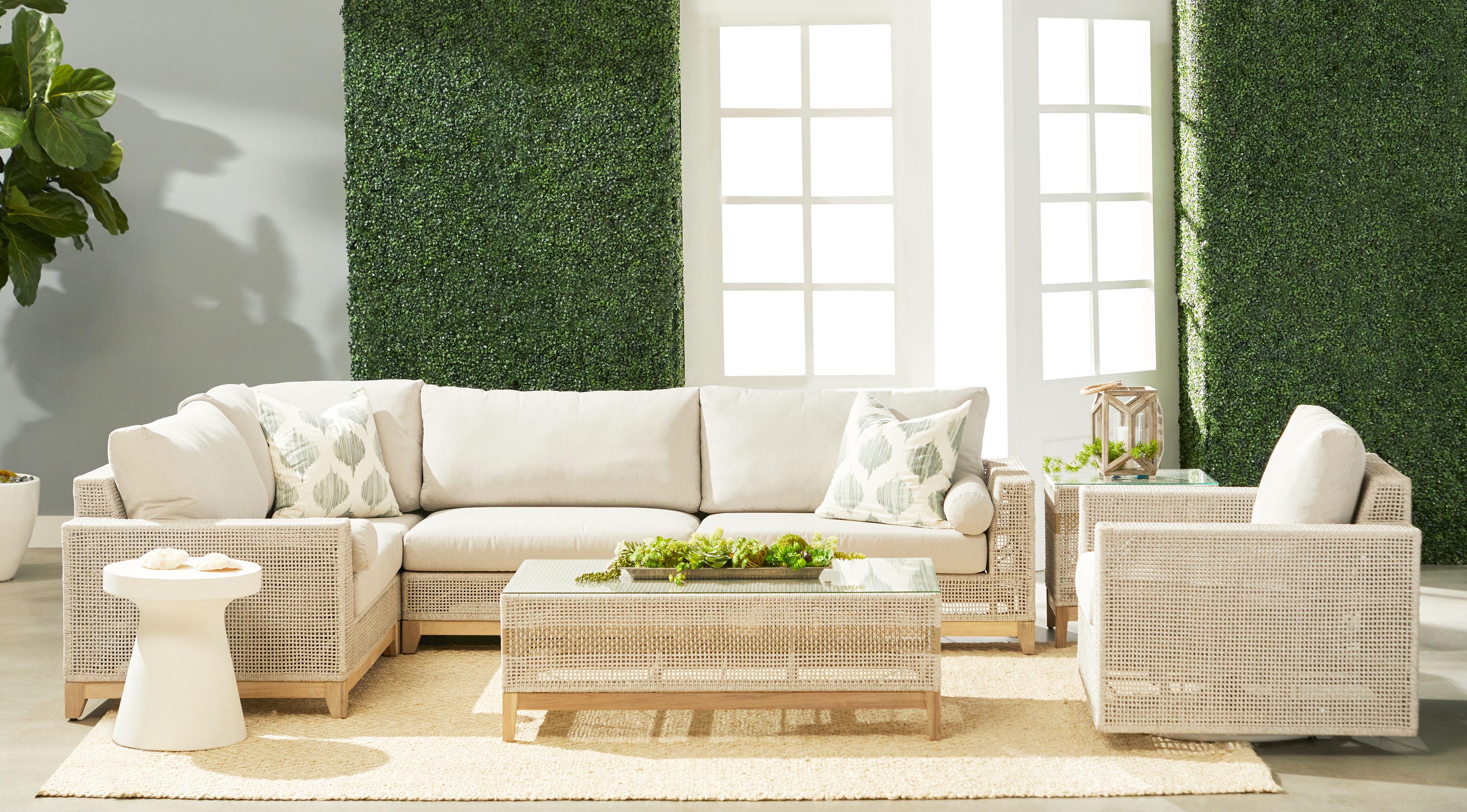 Tropez Outdoor Swivel Rocker Sofa Chair, Seating by Essentials for Living, 36.5" width x 35" height x 35" depth View 14