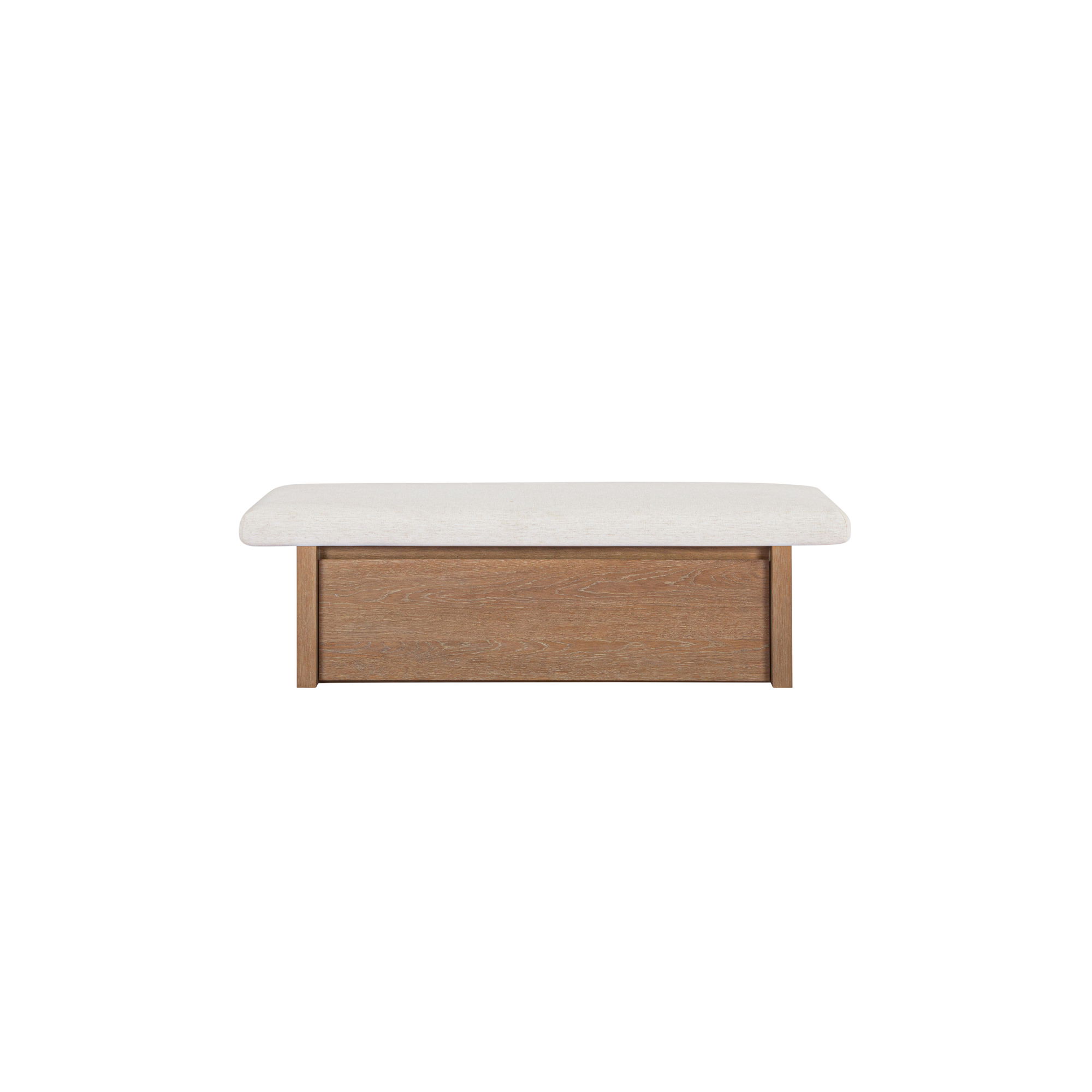 Gemma Storage Bench Oat, Benche by Moe's Home, 60" width x 18.1" height x 24" depth View 1