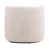 Neva Swivel Chair Cream, Accent Chair by Dovetail, 32.75" width x 28" height x 35.75" depth thumbnail 4